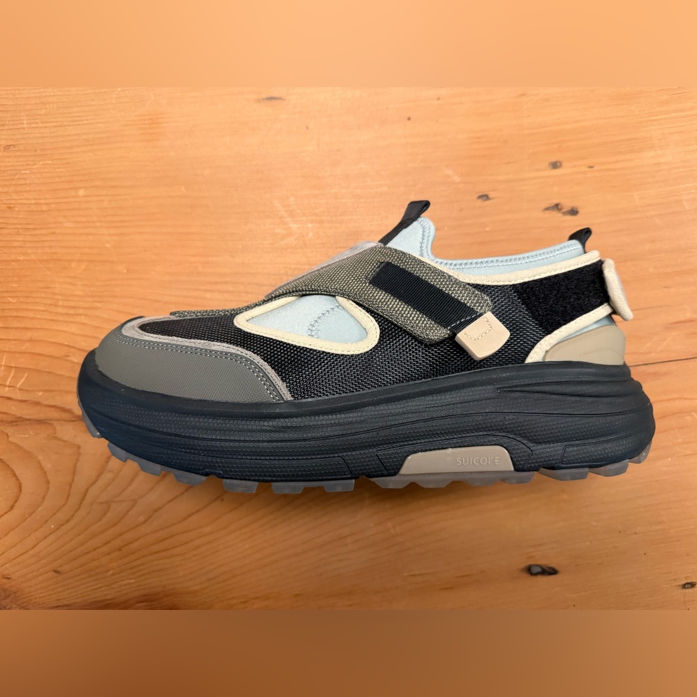 Suicoke Tred Black, Gray & Cream Mary Jane Sneaker - Picture 3 of 7